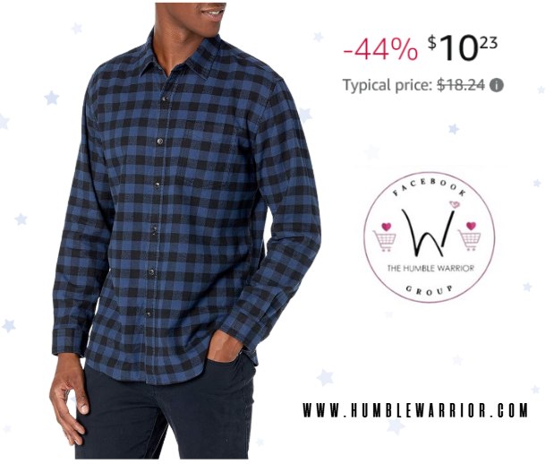 Amazon Essentials Men’s Long-Sleeve Flannel Shirt