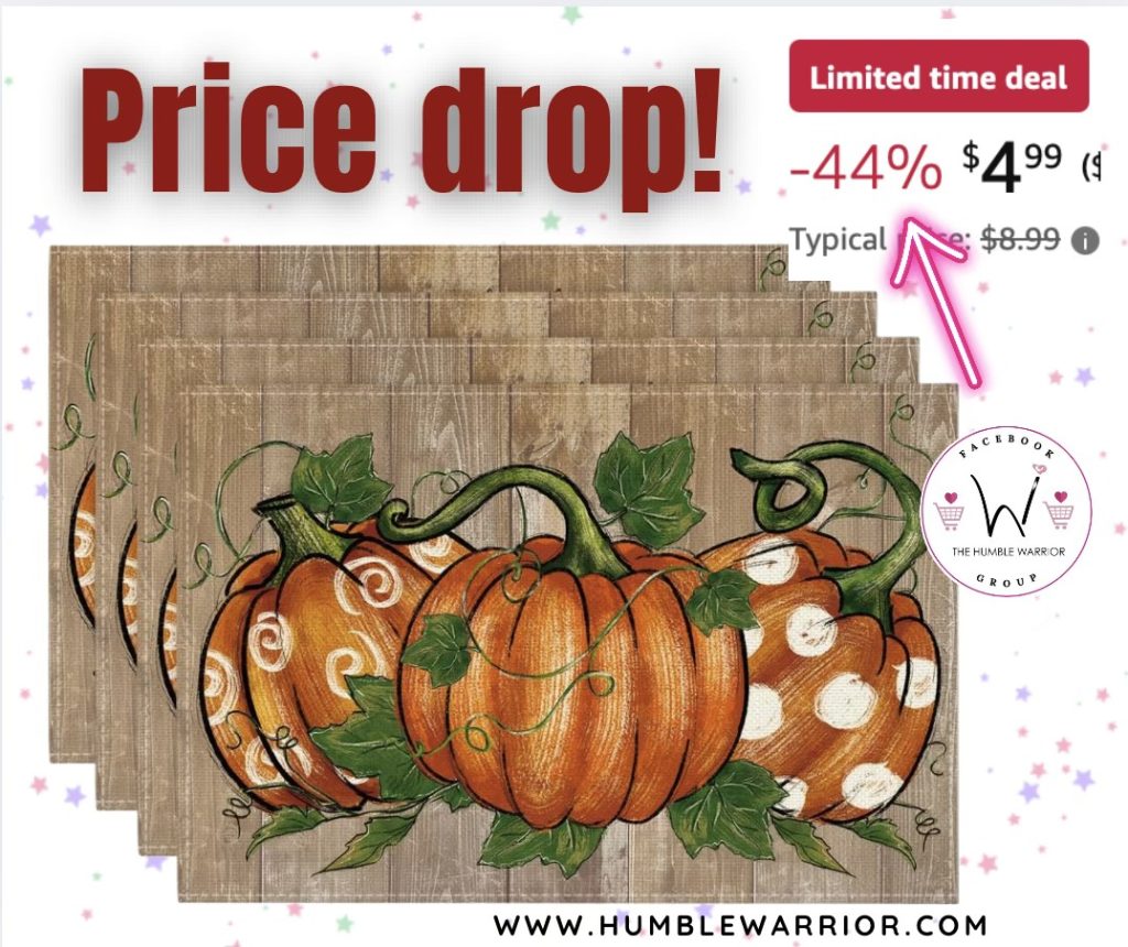Polka Dot Pumpkin placemats