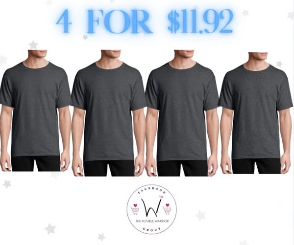 Hanes Men’s Essentials T-Shirt 4-Pack