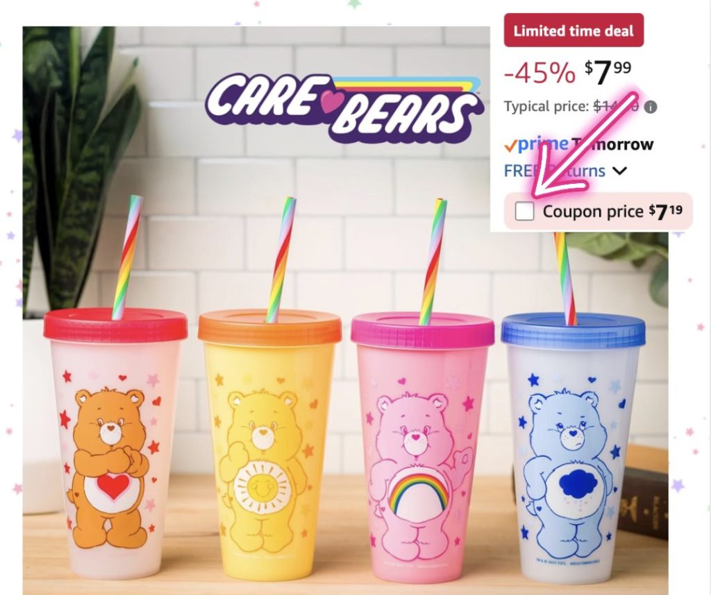 Care Bears color changing cups