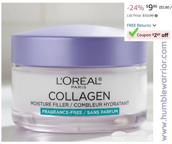 L’Oreal Collagen Moisture Filler Fragrance Free Face Moisturizer