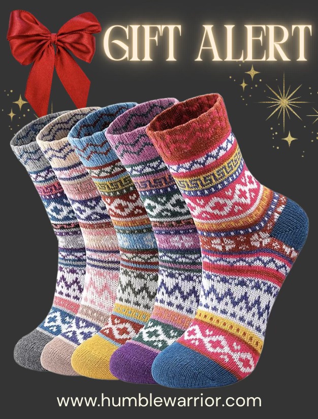 colorful knit socks