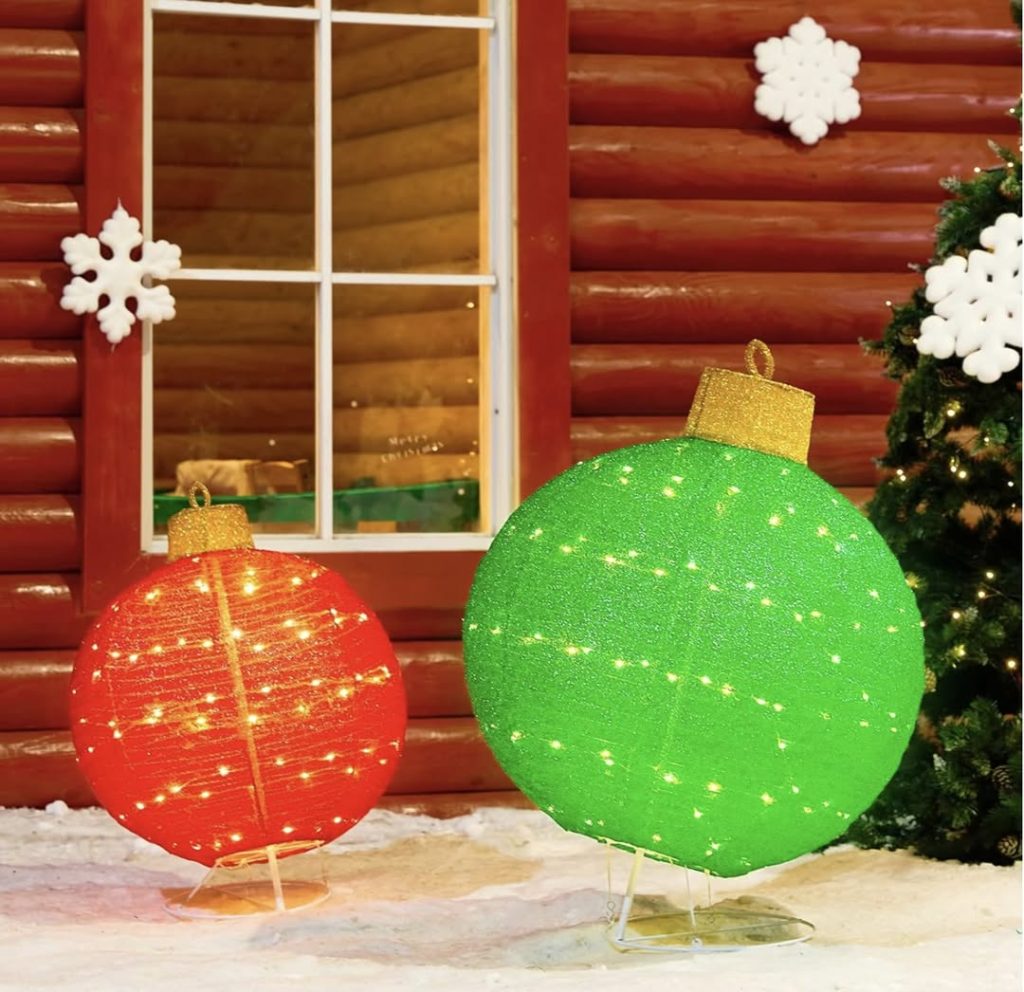 lighted pop-up ornaments