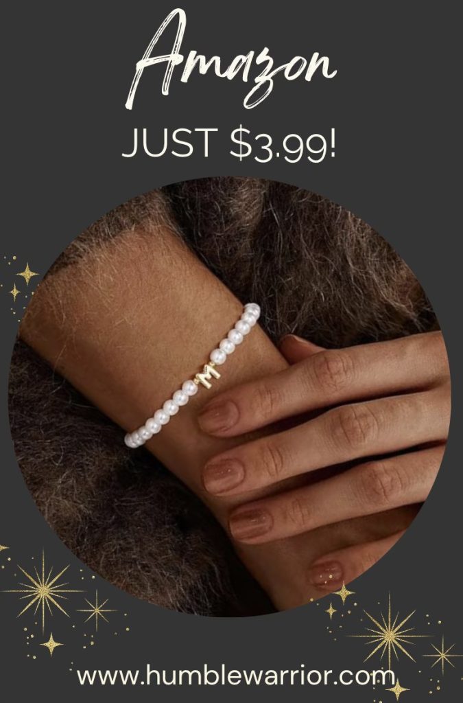 pearl initial bracelets