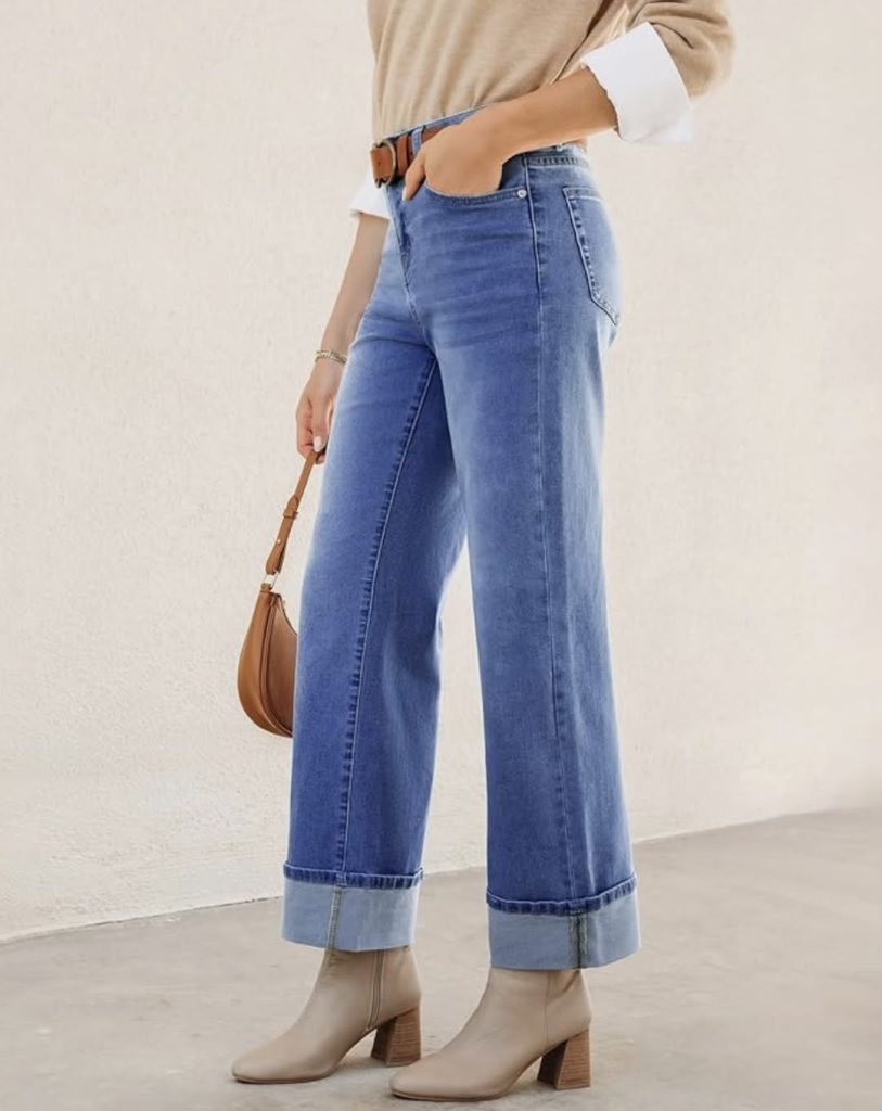 wide leg jeans