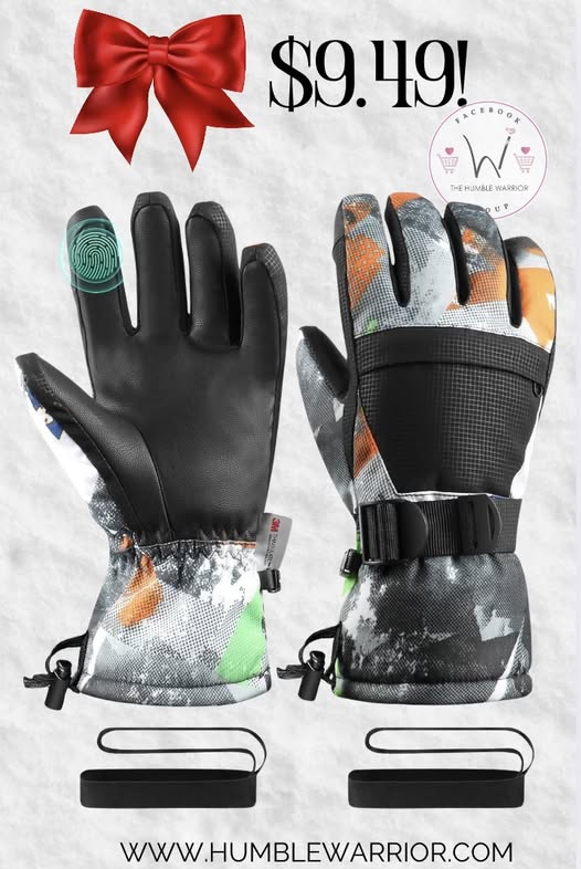 insulated ski and snow gloves