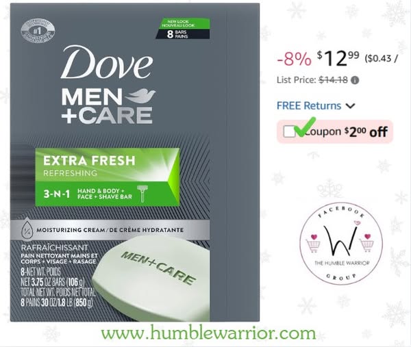 Dove Men+Care Extra Fresh Body and Face Ba