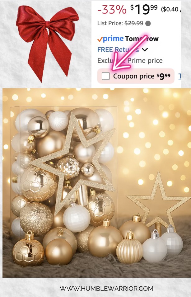 box of 50 shatterproof ornaments