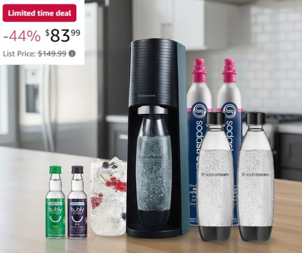 Discover the SodaStream Terra Sparkling Water Maker Bundle