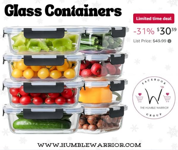 Glass Meal Prep Containers