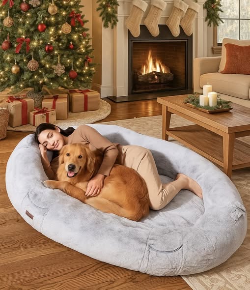 human and fur baby bed