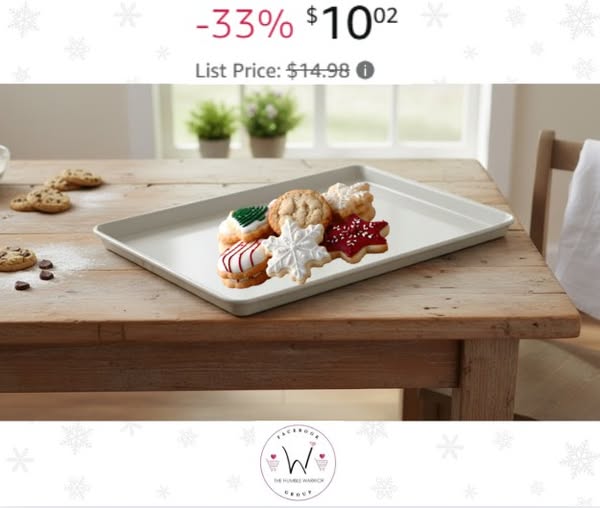 Martha Stewart 15 × 10 Inch Nonstick Carbon Steel Cookie Sheet