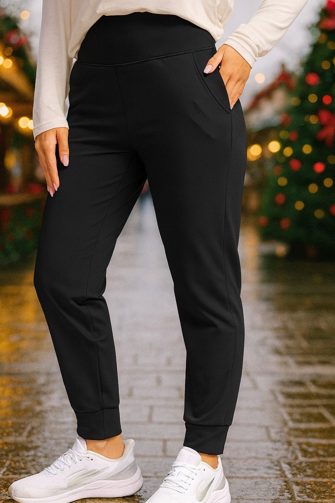 fleece-lined joggers