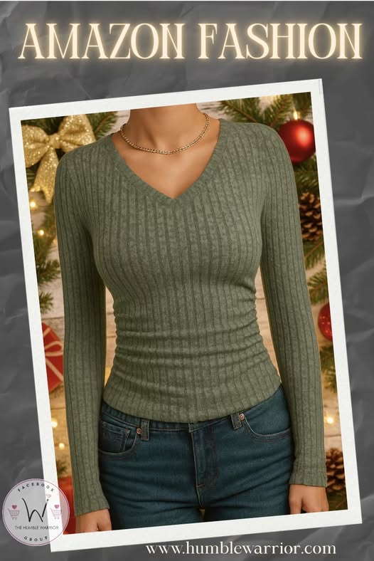 long sleeve v-neck top from AUTOMET
