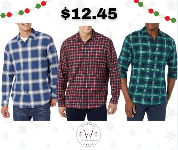 Amazon Essentials Men’s Long-Sleeve Flannel Shirt