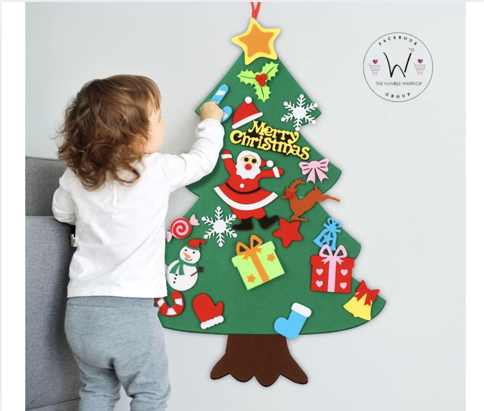 CASA CLAUSI Felt Christmas Tree for Kids