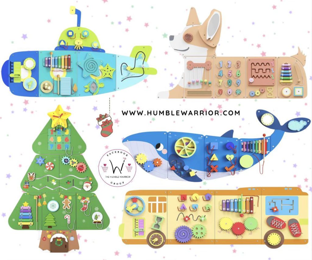 BlueWood School Bus Busy Board
