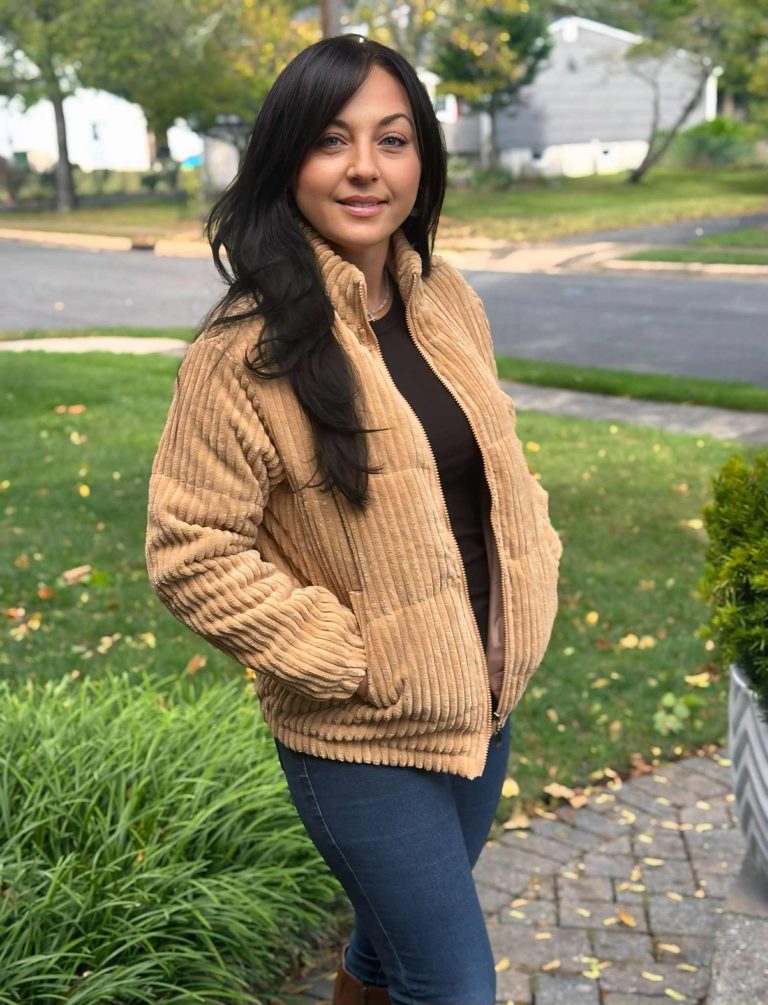 Angashion corduroy ribbed jacket!