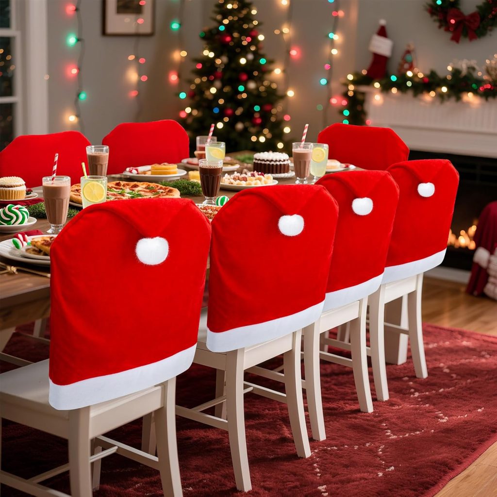 Santa Hat Chair Covers!