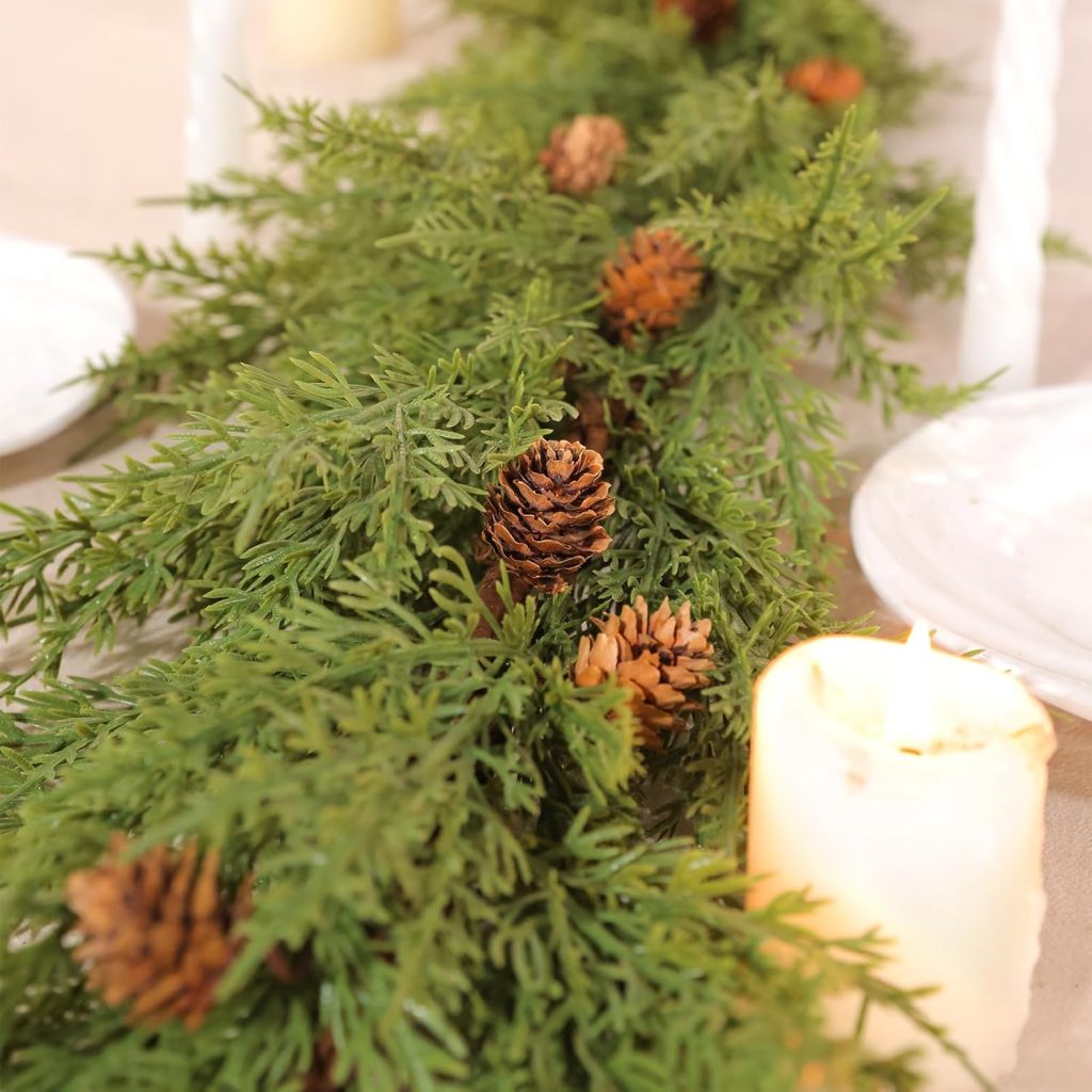 Cypress Cedar & Pine Evergreen Garland!