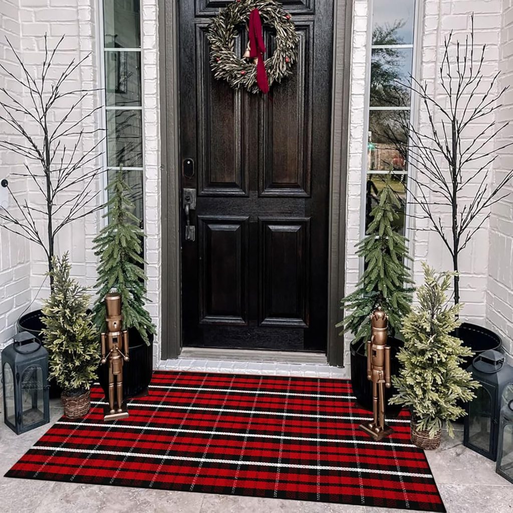 Indoor/Outside Plaid Rug!