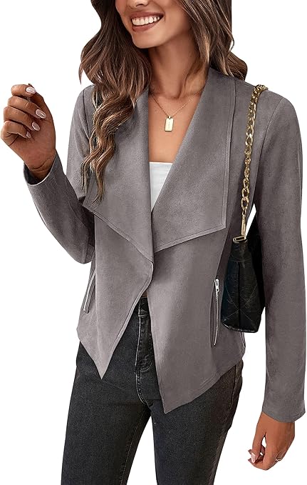 Faux Suede Jacket