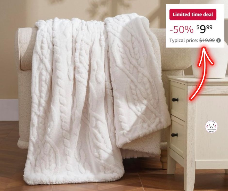Sherpa Fleece Throw Blanket!