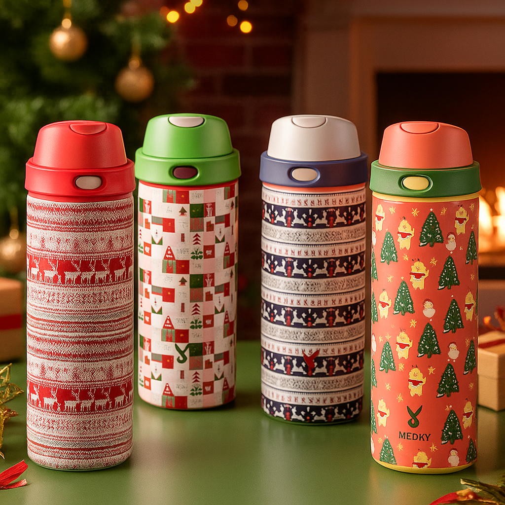 Festive water bottles