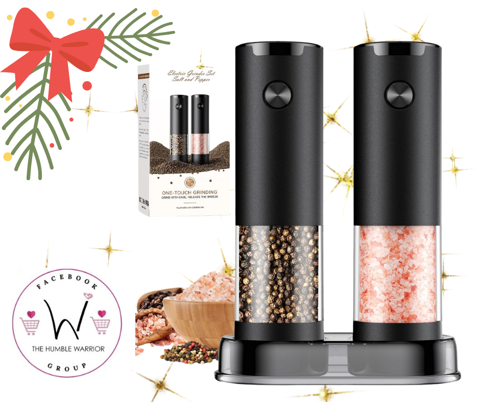 Electric Salt & Pepper Grinder Set