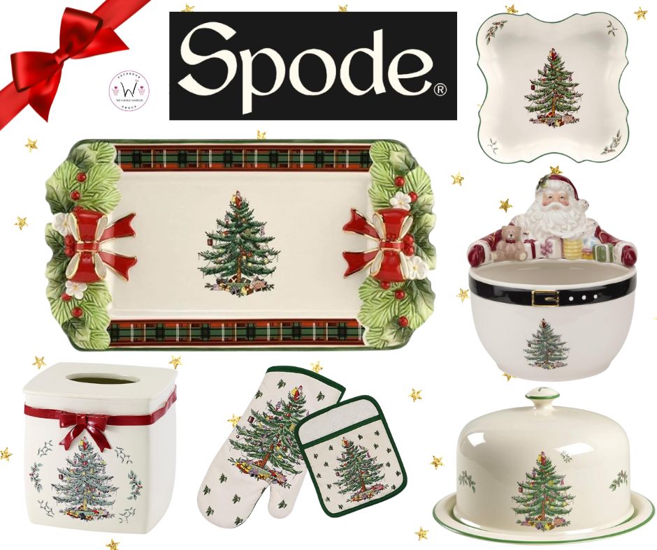 Spode Christmas serving trays, serving bowls, mitt & pot holders and more!