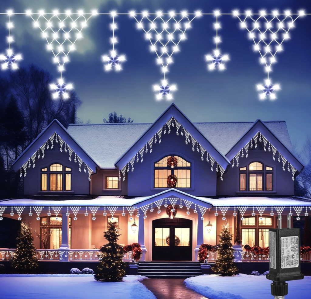 LED Icicle Christmas Lights