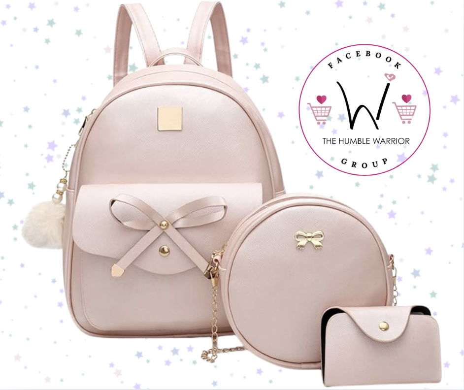 3-Pack of Bow Backpacks & Purses!