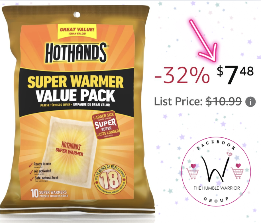 10 pack of Hot Hands!