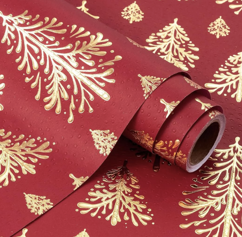 3D Kraft Christmas wrap