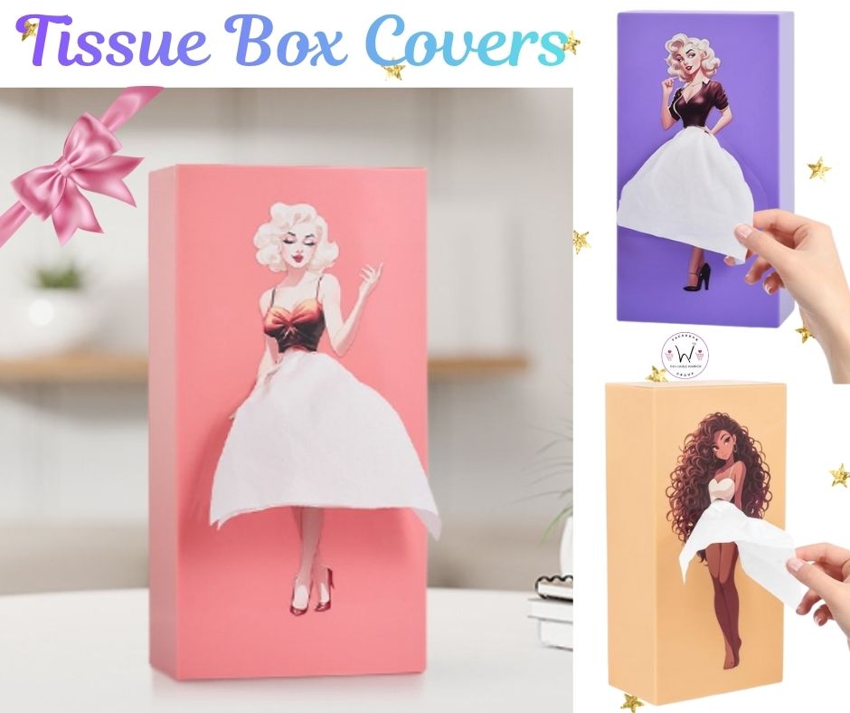 Vintage Skirt Tissue Box Covers!
