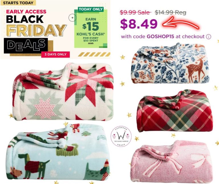 Big One®Holiday Oversized Super Soft Plush Throw Blankets!