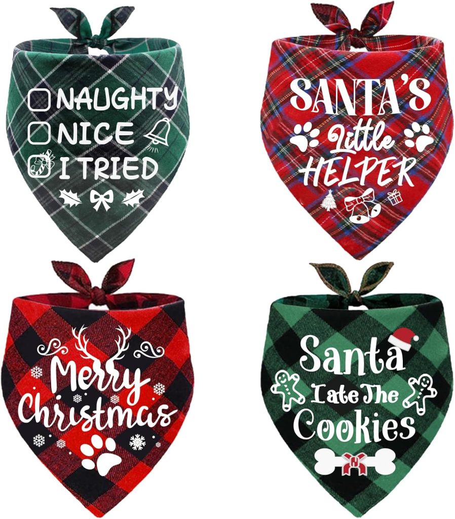 Dog Christmas Bandanas
