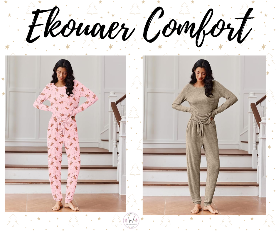 Ekouaer Womens Pajama Set