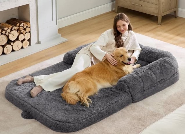 Bedsure Foldable Orthopedic Memory Foam Human/Dog Bed!