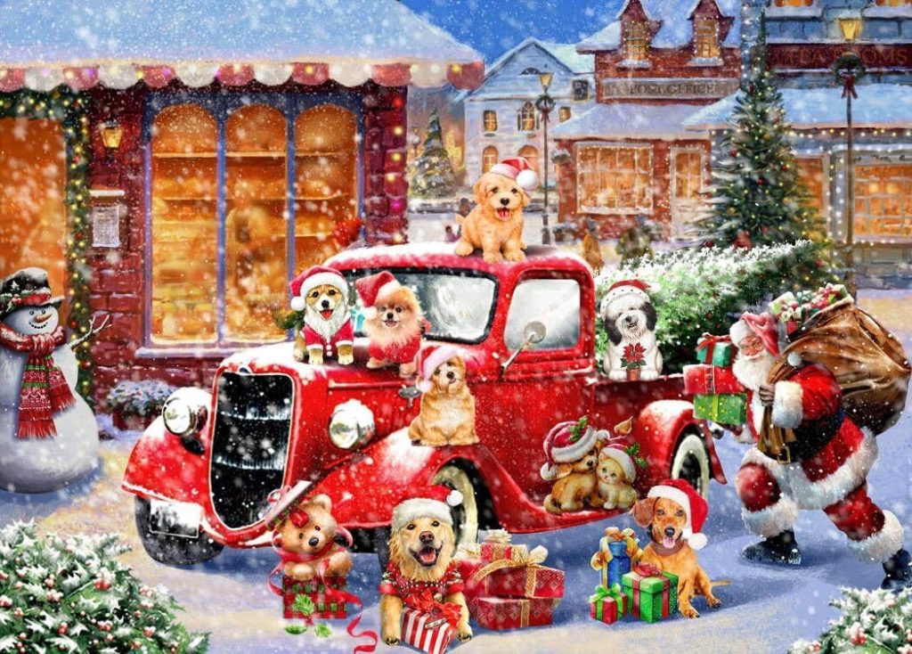 Holiday Fun: Santa’s Pup Parade Puzzle