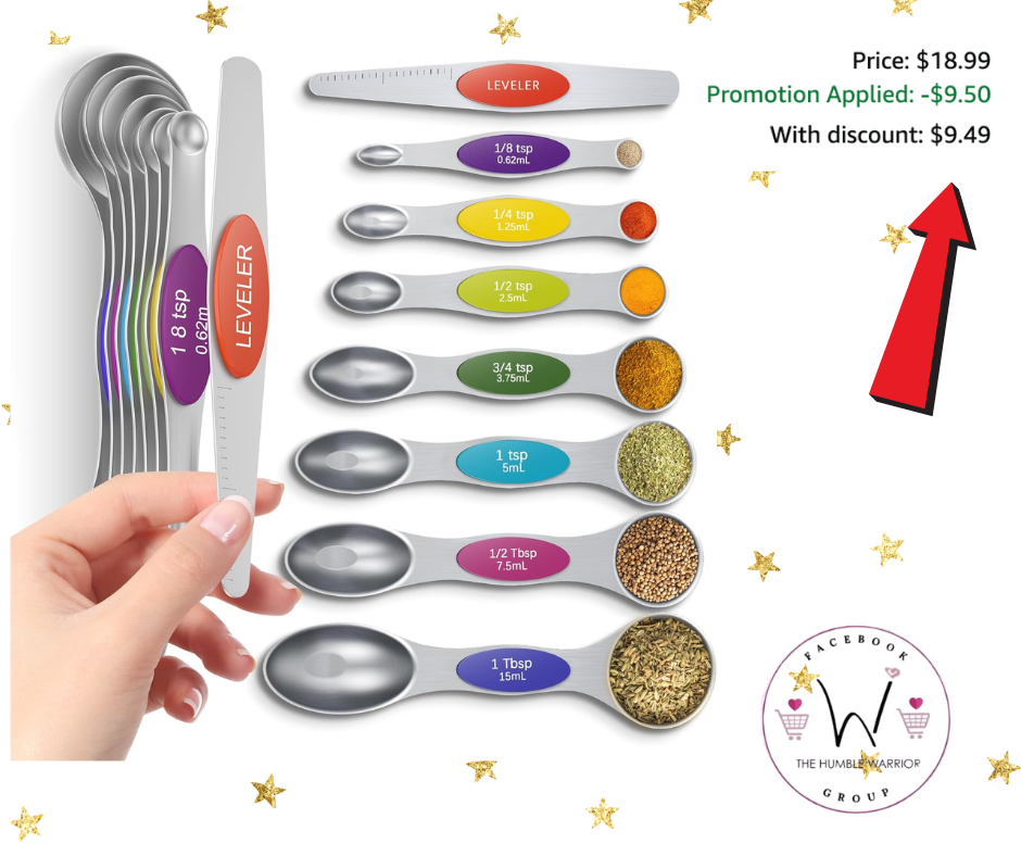 Gift Pick: Magnetic Stainless Steel Measuring Spoons