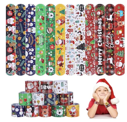 holiday slap bracelets for kids