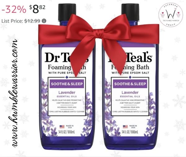 Dr Teal’s Soothe & Sleep Foaming Bath with Lavender & Pure Epsom Salt