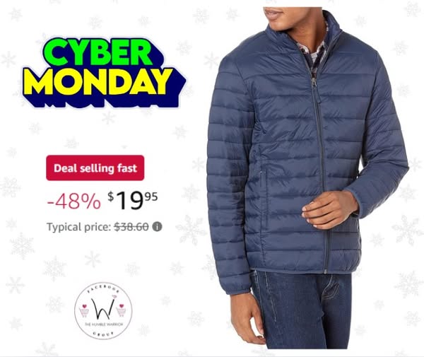 Amazon Essentials lightweight puffer