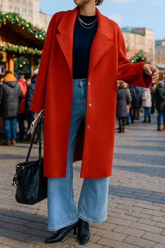 Long Fall Pea Coat from Cicy Bell