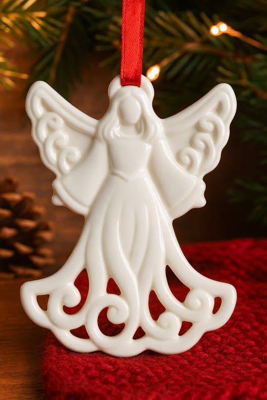 Lenox angel ornament