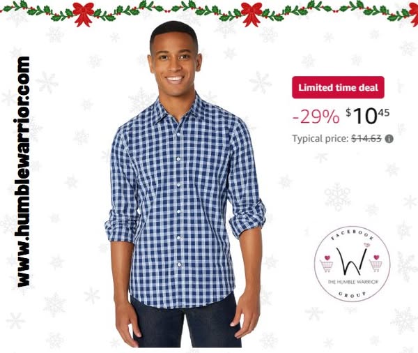 Men’s Slim-Fit Long-Sleeve Poplin Shirt