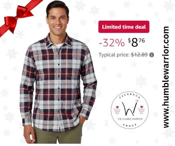 Amazon Essentials Men’s Long Sleeve Flannel Shirt