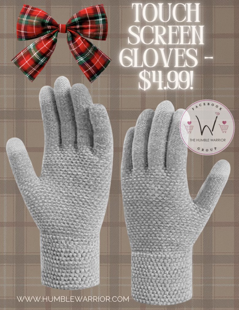 Winter touch screen gloves