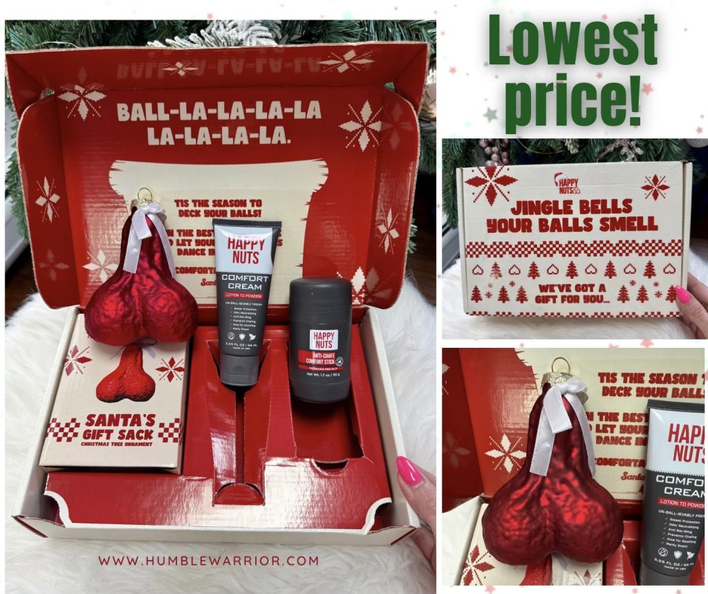 HAPPY NUTS Holiday Anti-Chafing Deodorant Festive Essentials Bundle